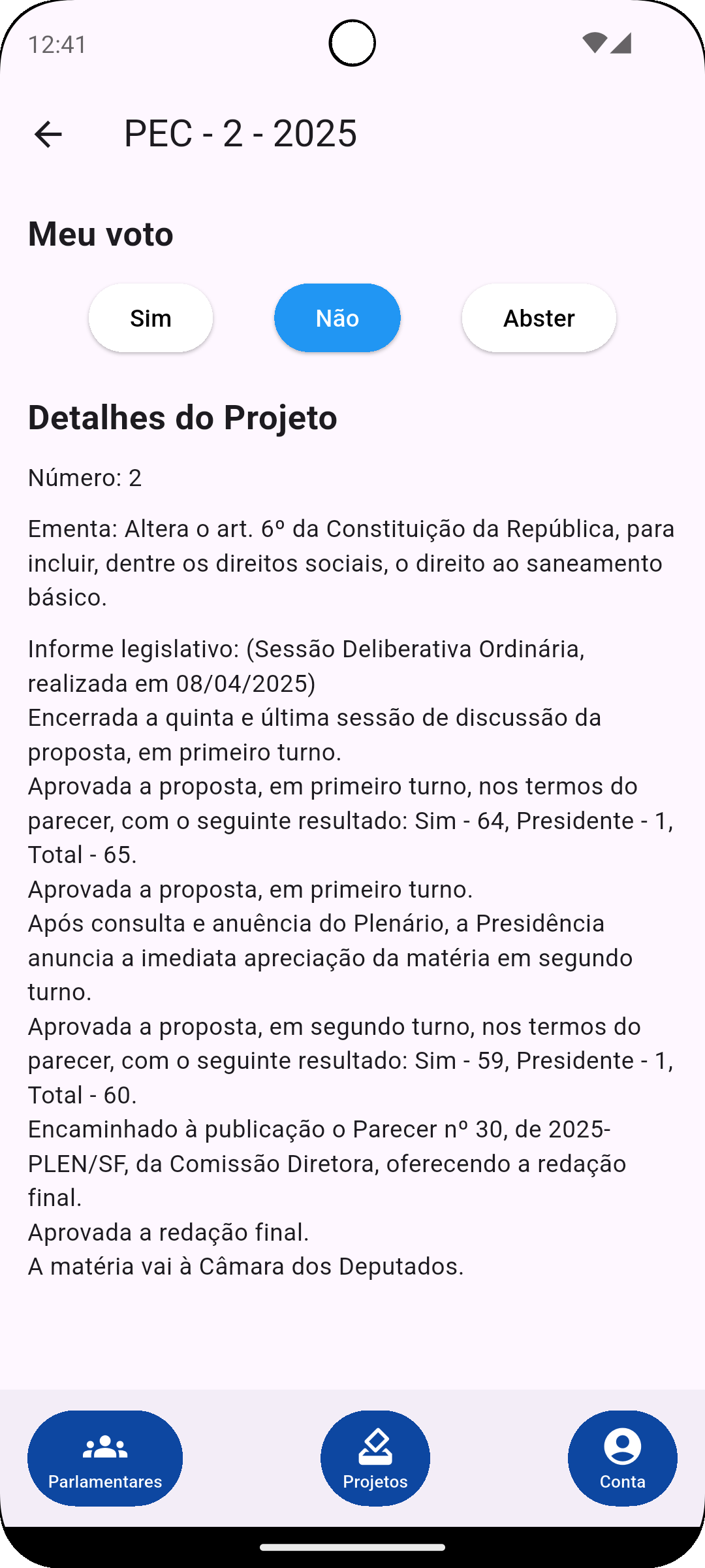 Bússola Legislativa - Perfil do Parlamentar